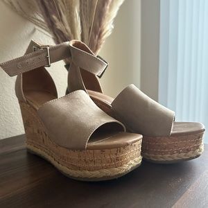 Suede Wedges (Barely-Worn)